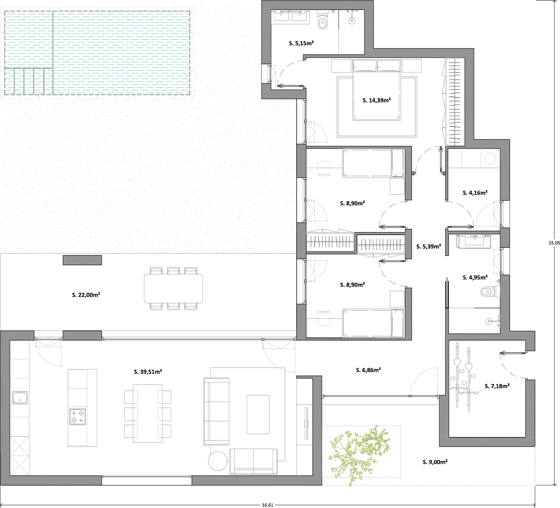 Planta Casa Harlem