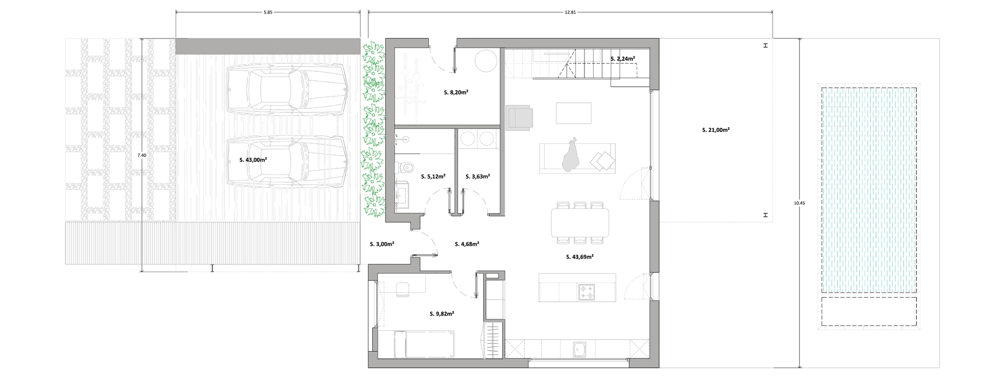 Planta baixa Casa Lee