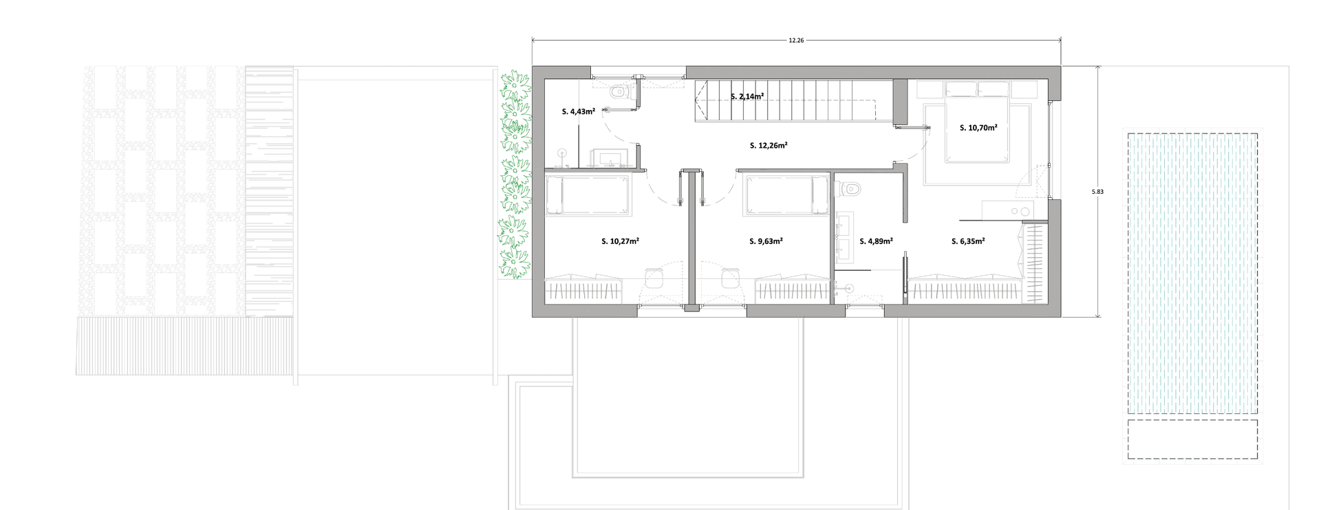 Planta primera Casa Lee